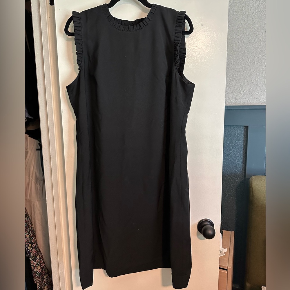 J Crew Ruffle Shift Dress